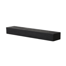 60" Embossed Fireplace Mantel Western Red Cedar Wall-Mounted & Floating Shelf for Home Decor